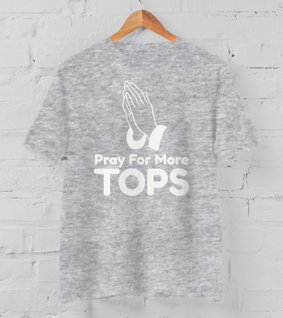 Pray For More Tops Bearly There Hands In Prayer T-Shirt