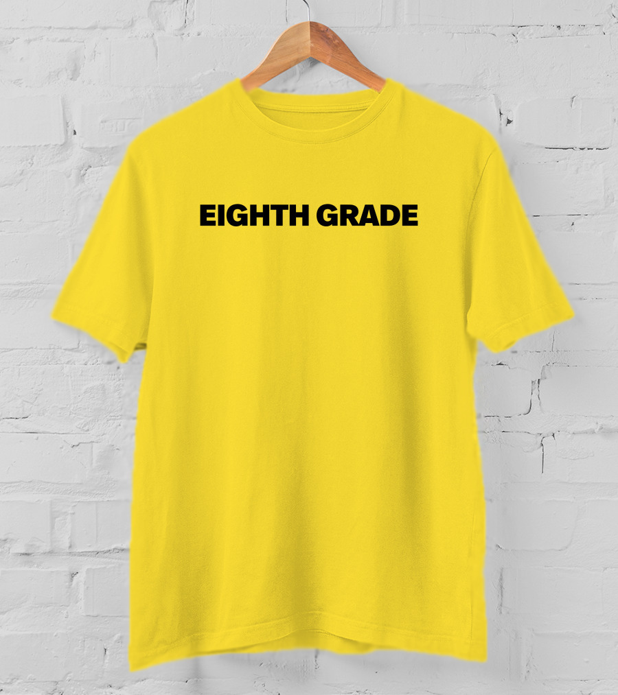 Eighth Grade Movie By Bo Burnham Yellow Background T-Shirt