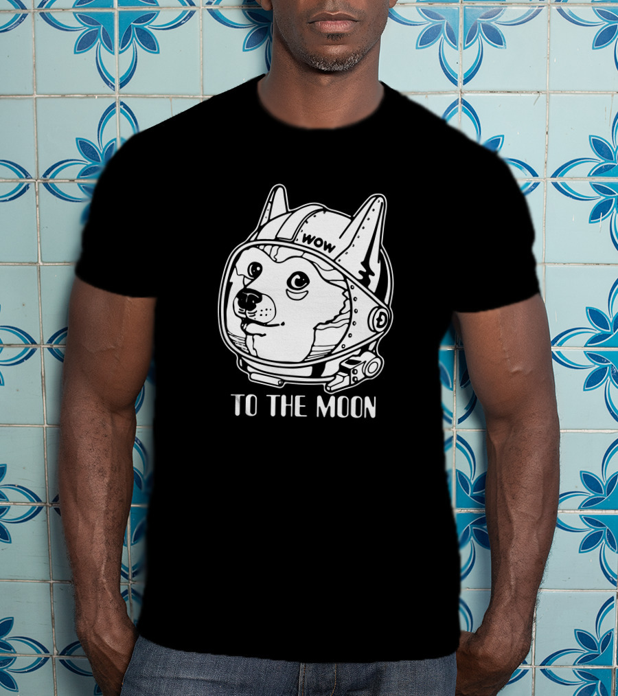 Wow Doge To The Moon Shiba Astrodoge T-Shirt