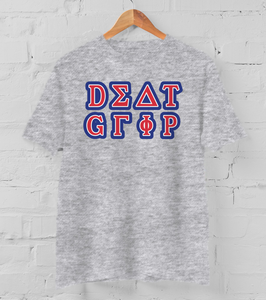 Hellomerch Death Grips Merch College Heather Grey Delta Sigma Theta Gamma Phi Rho T-Shirt