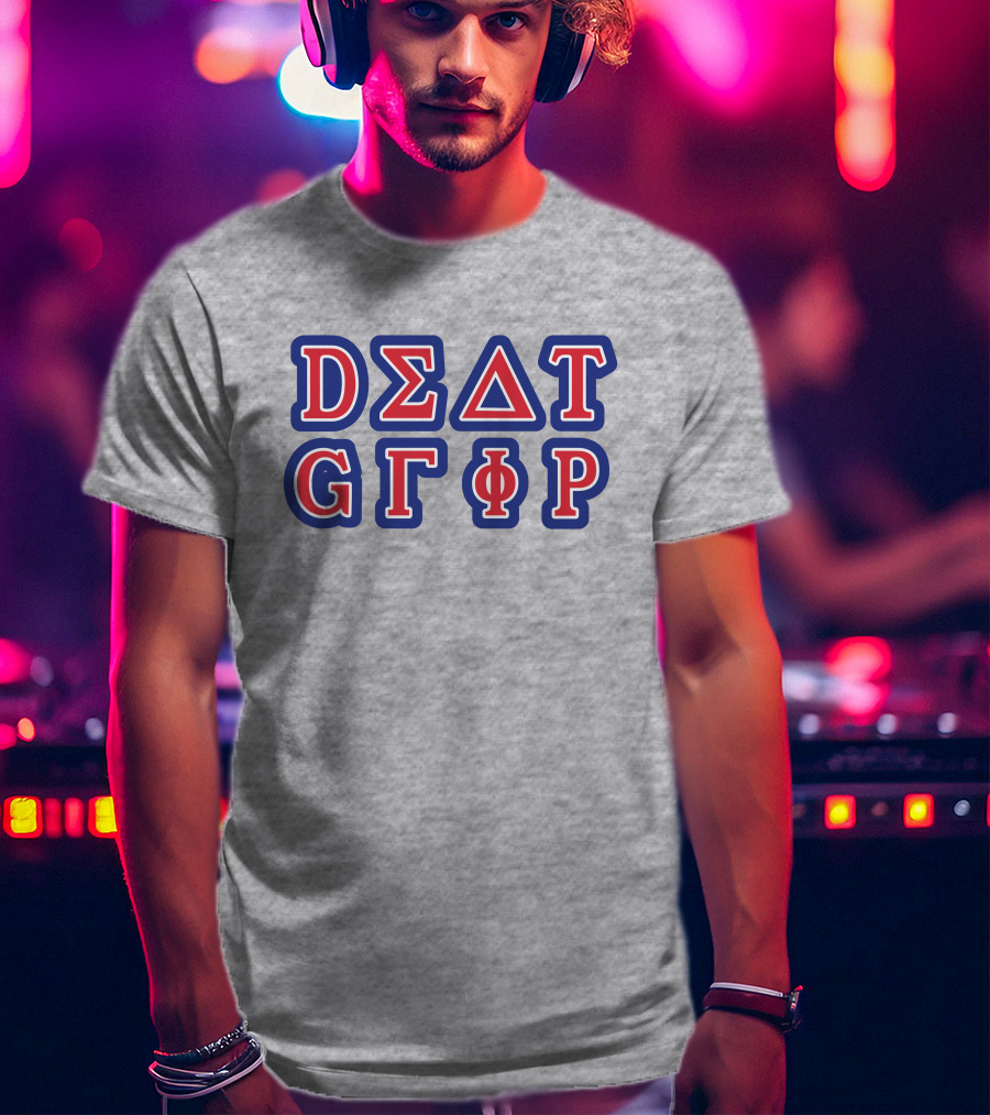 Hellomerch Death Grips Merch College Heather Grey Delta Sigma Theta Gamma Phi Rho T-Shirt