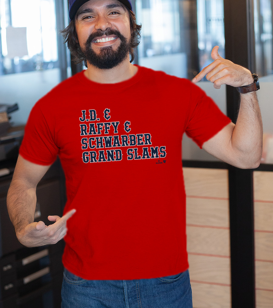 J.D. And Raffy And Schwarber Grand Slams Red Sox Merch T-Shirt