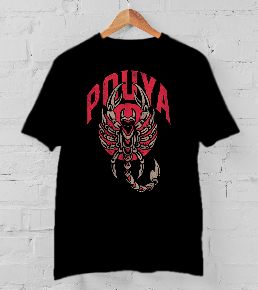 Pouya Scorpion Design 305 Merch Store Handshakes Collection T-Shirt