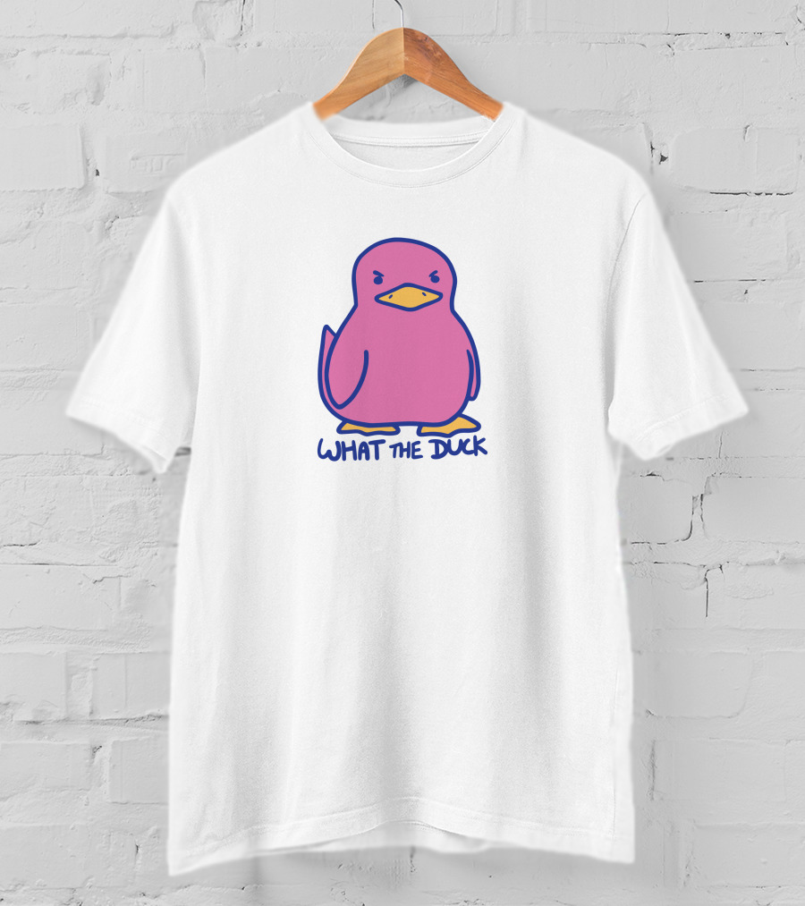 Sodapoppin Merch What The Duck Angry Pink Duck T-Shirt