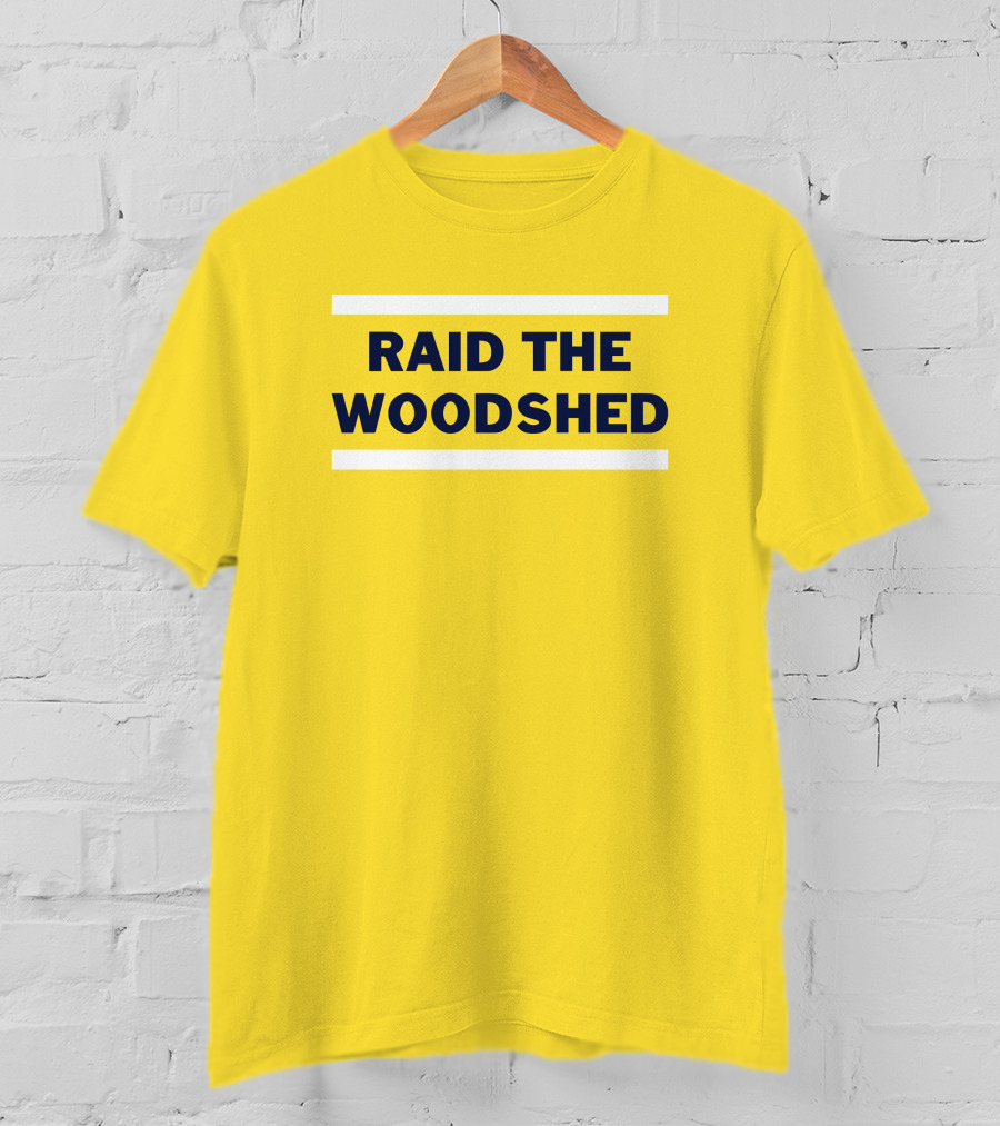 Dougie Tutter Raid The Woodshed Bold Yellow T-Shirt