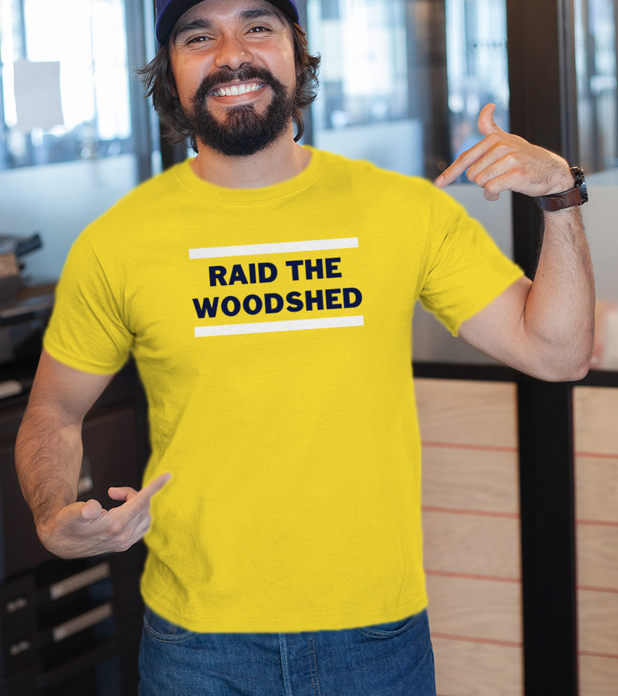 Dougie Tutter Raid The Woodshed Bold Yellow T-Shirt