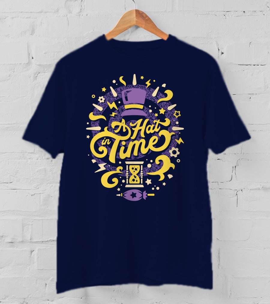A Hat In Time Fangamer Merch Purple And Yellow Design With Hat And Hourglass T-Shirt