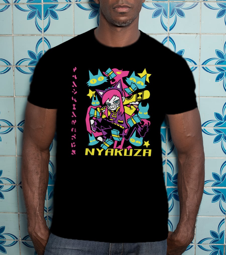 Fangamer Nyakuza Metro Cat Gang Neon Aesthetic T-Shirt