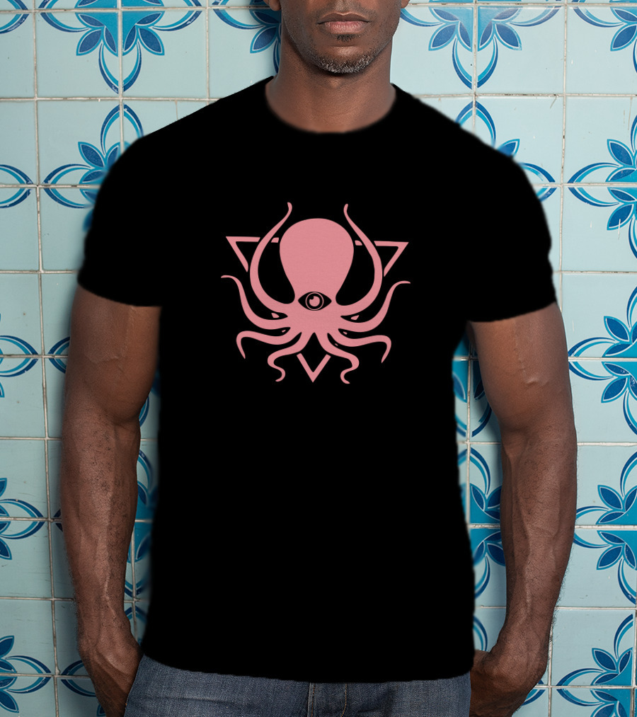 Deep Dark And Dangerous Merch Ddd Jersey Octopus Triangle T-Shirt