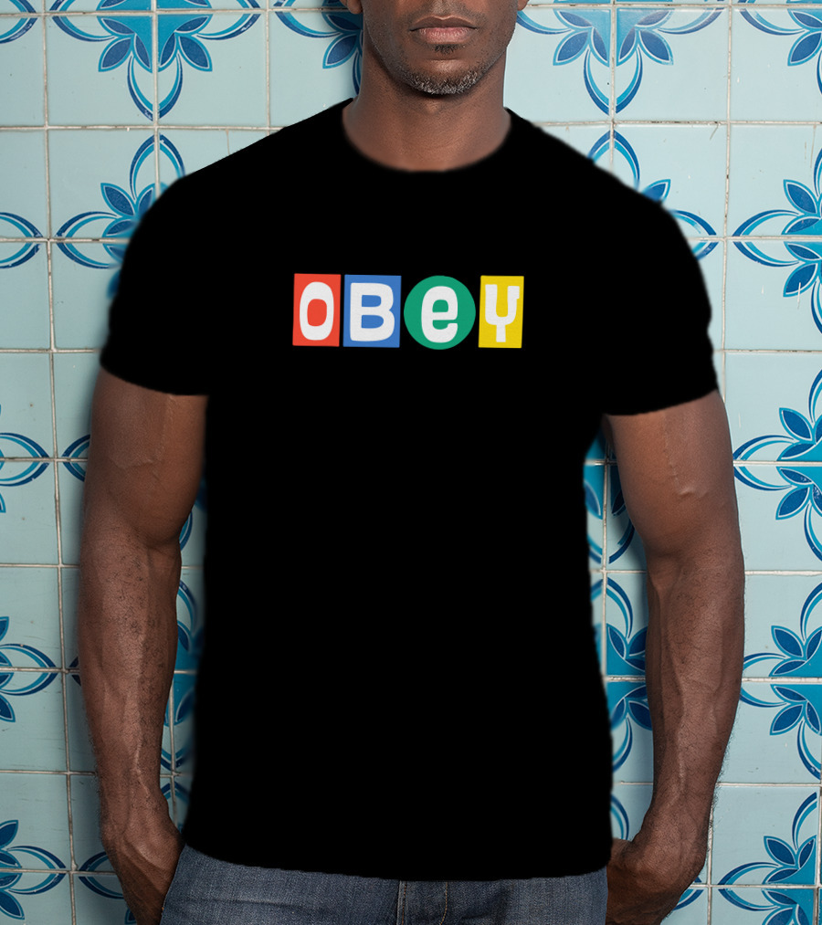 Tillys Obey Block Letter Merch T-Shirt