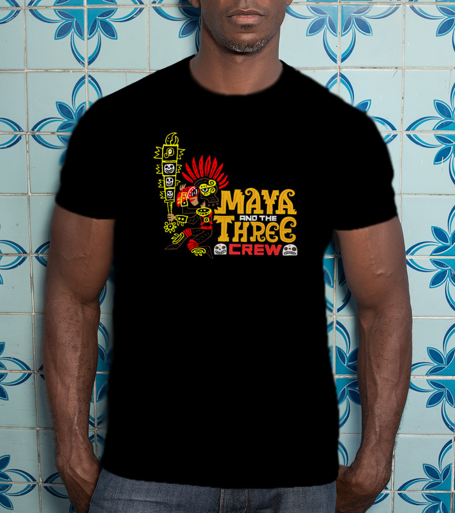 Maya And The Three Crew Jorge R Gutierrez Iconic Warrior T-Shirt