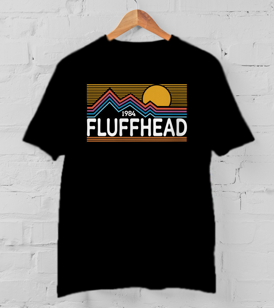 1984 Fluffhead Phish Design With Sun And Mountain Stripes T-Shirt