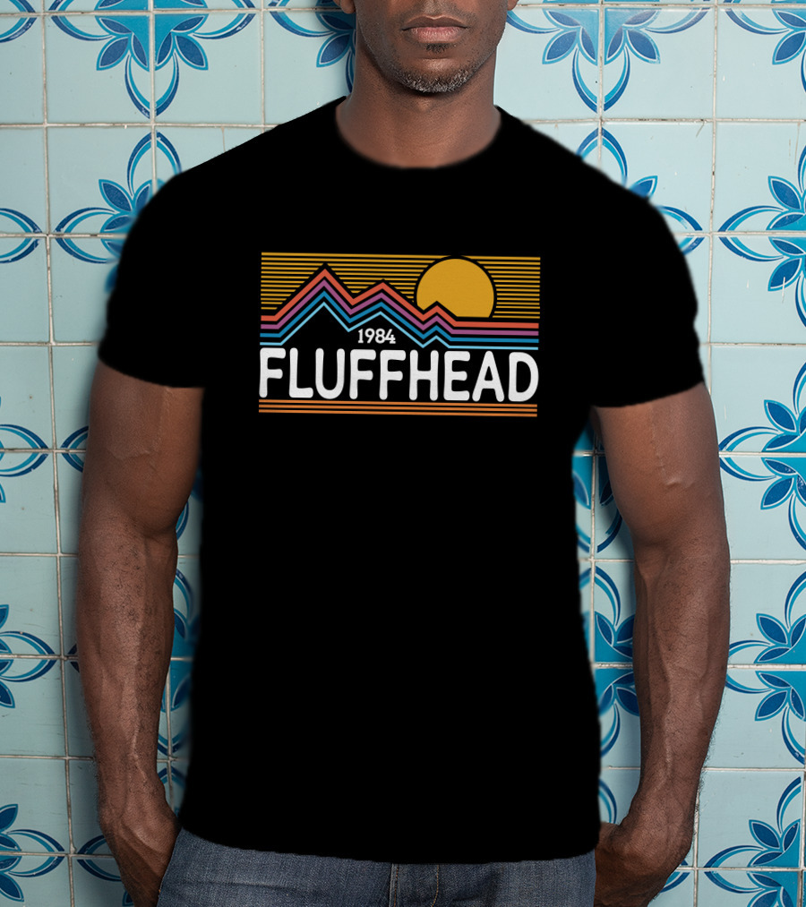 1984 Fluffhead Phish Design With Sun And Mountain Stripes T-Shirt