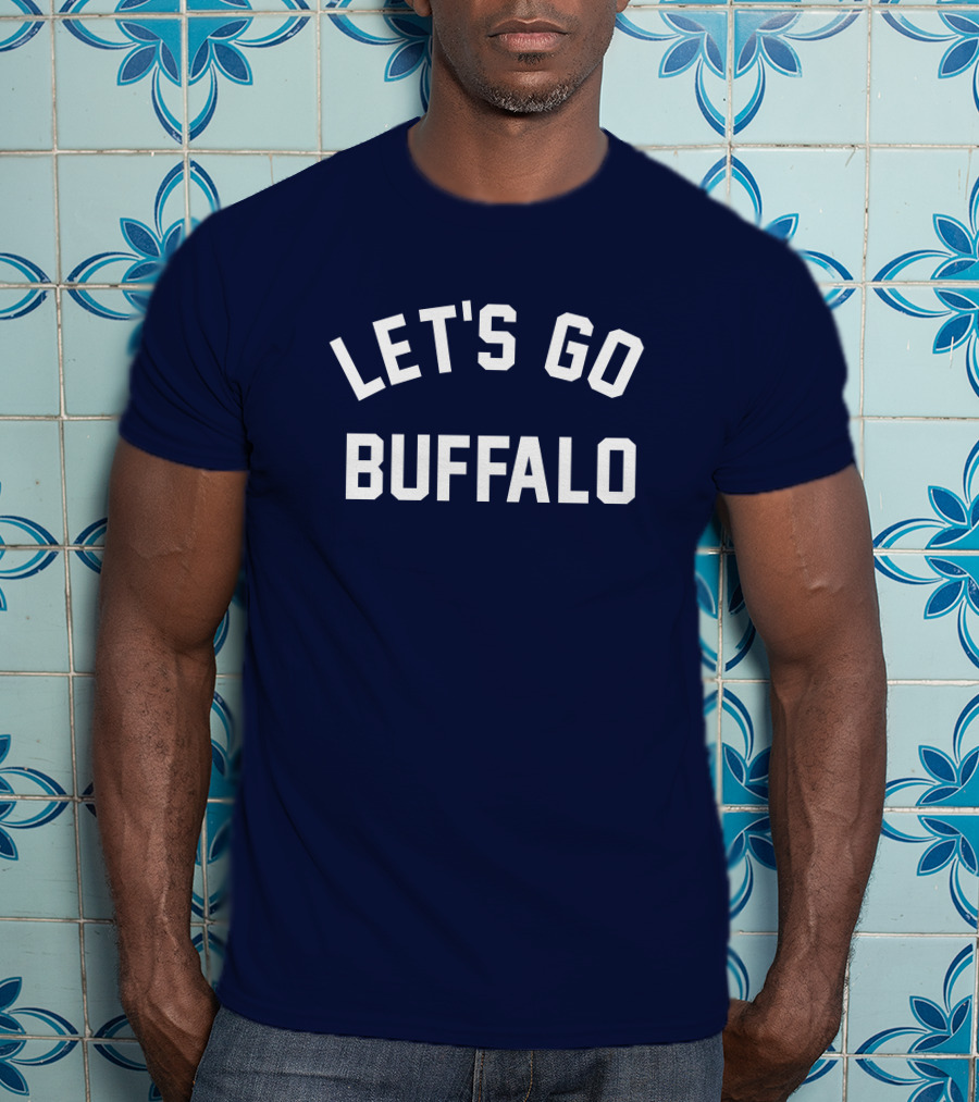 Mark Yesilevskiy Let's Go Buffalo Navy Blue Sports T-Shirt