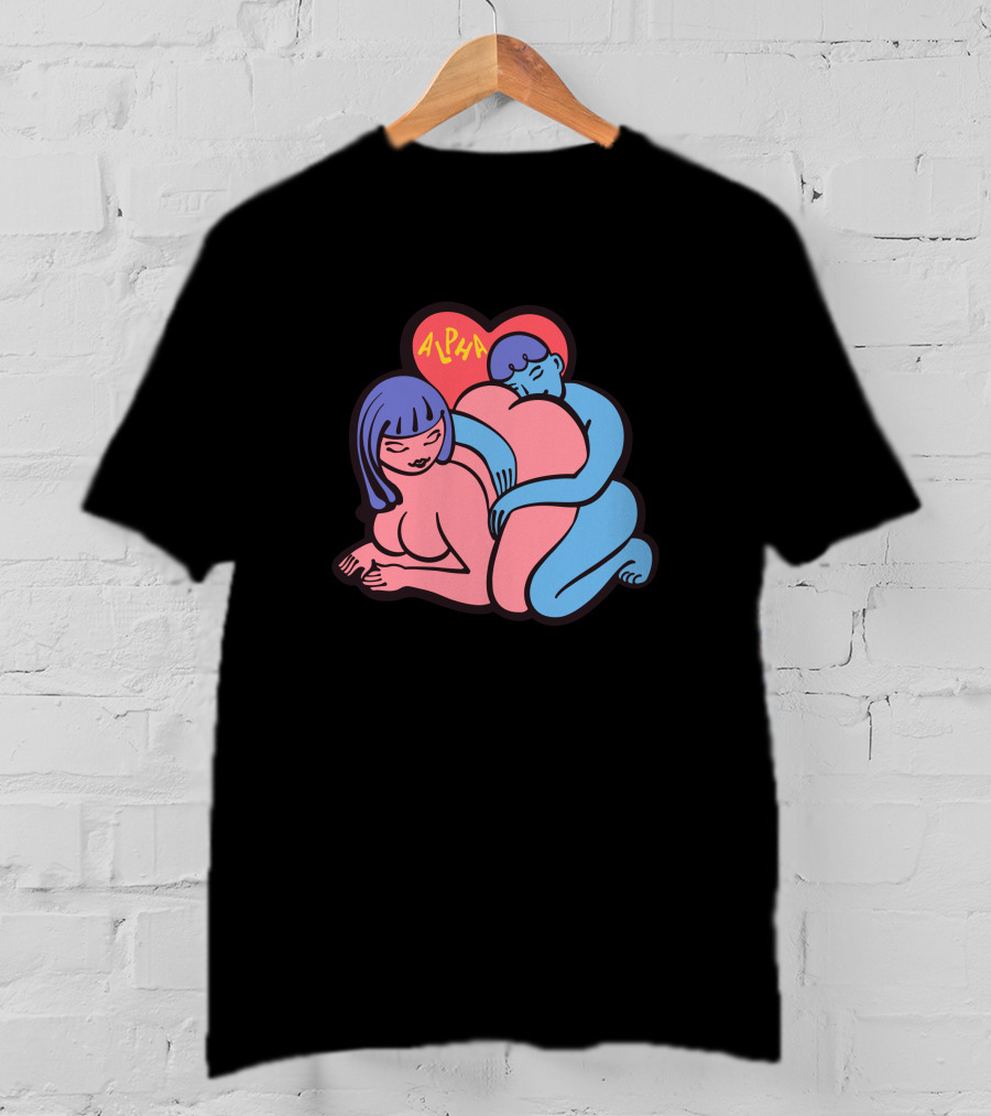 Alpha Channeling Snuggle Heart Embrace T-Shirt