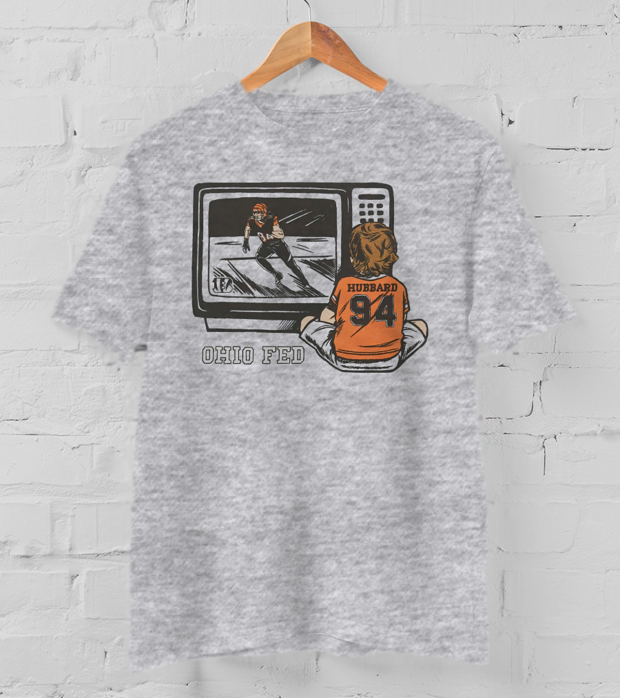 Cincinnati Bengals Sam Hubbard Ohio Fed 94 TV Retro Football T-Shirt