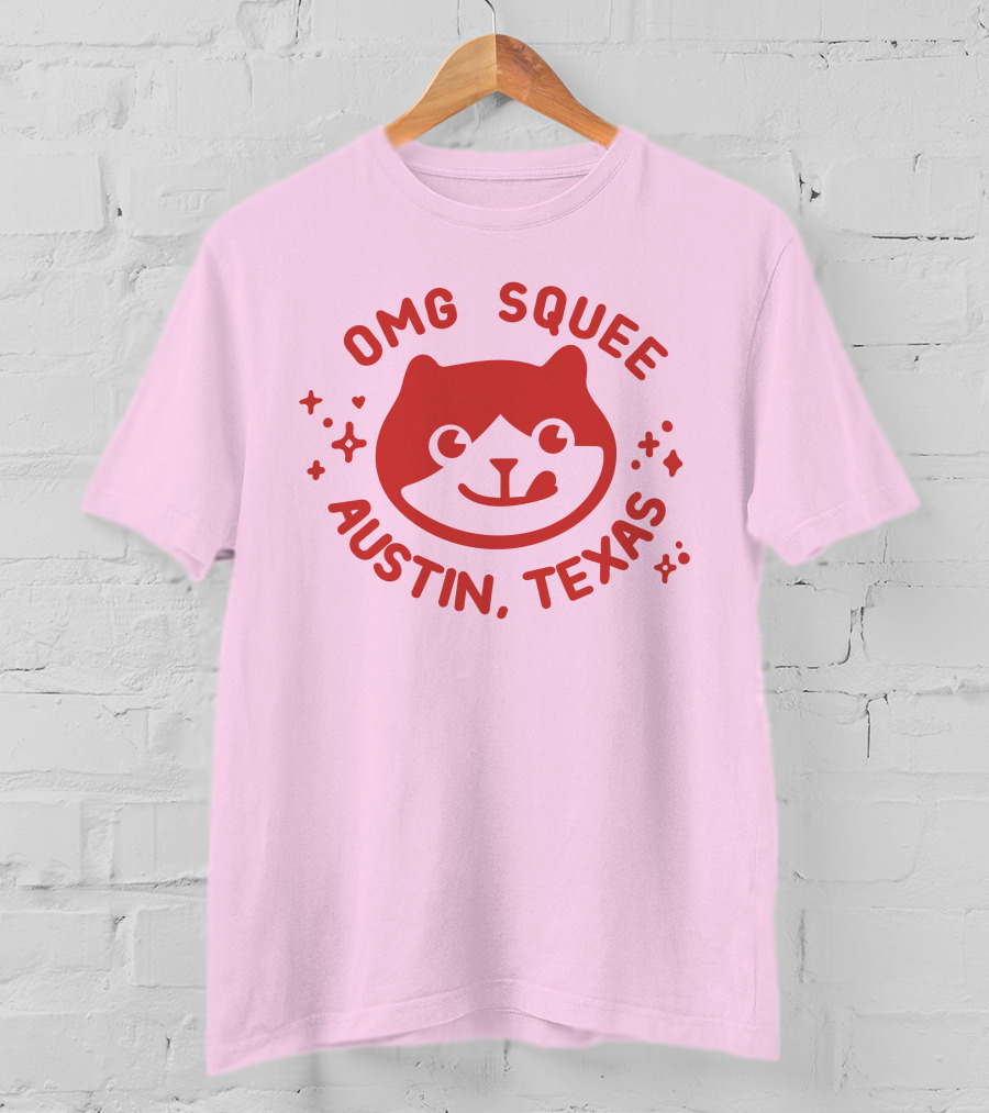 OMG Squee Austin Texas Cute Cat T-Shirt