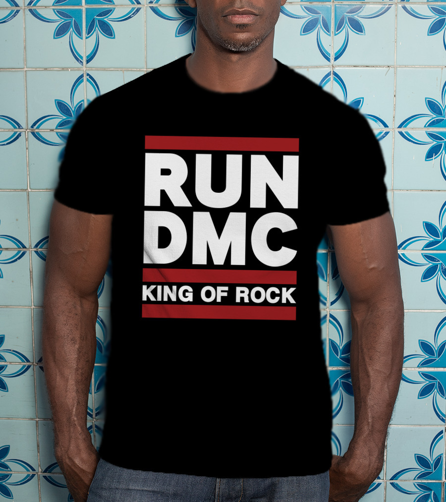 Allinhiphop Run DMC King Of Rock Retro T-Shirt