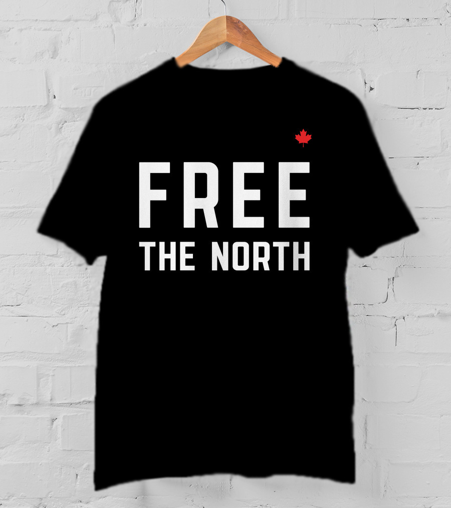 DanGerCat2 Canada Truckers For Freedom Free The North Maple Leaf T-Shirt
