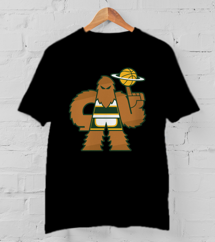 Simplyseattle Merch Super Squatch Basketball T-Shirt
