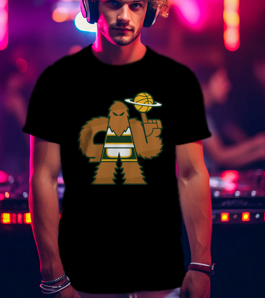 Simplyseattle Merch Super Squatch Basketball T-Shirt