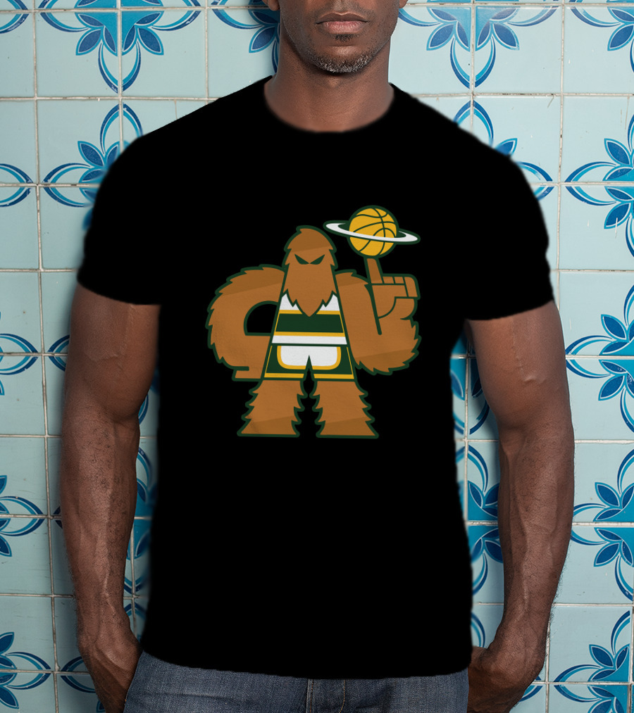 Simplyseattle Merch Super Squatch Basketball T-Shirt