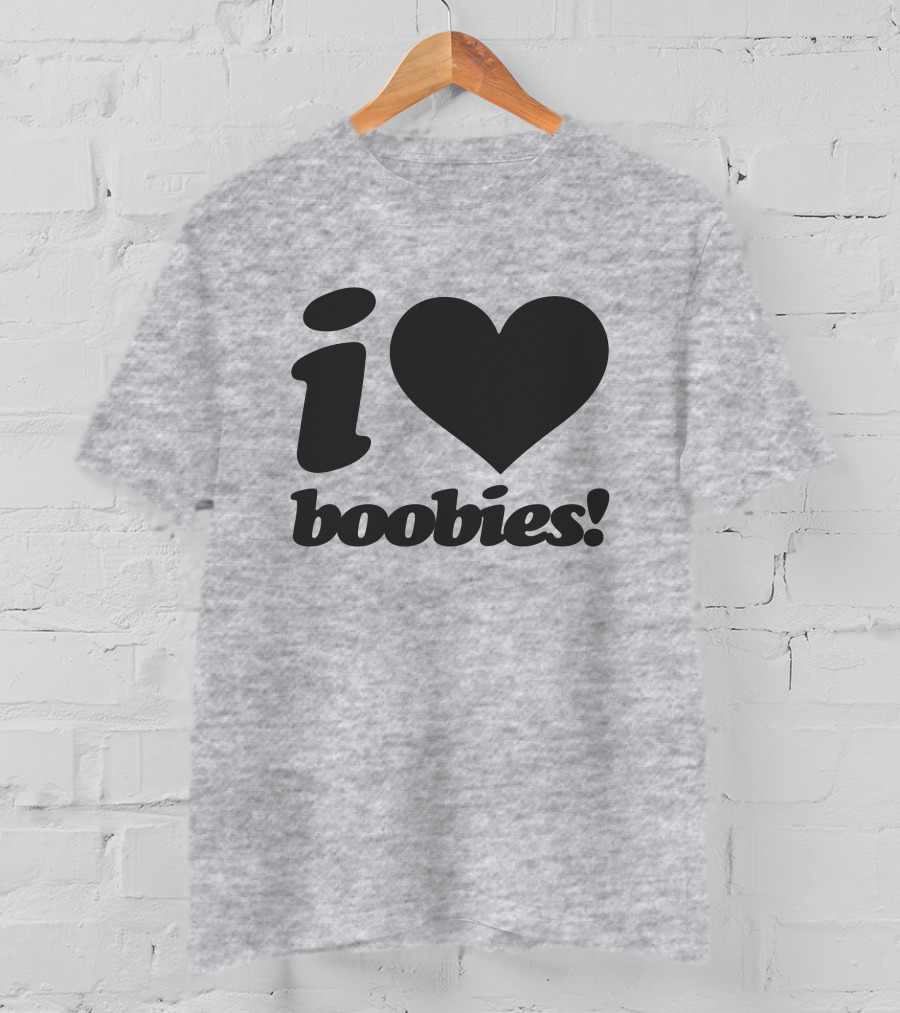 Rash I Love Boobies I Heart Boobies T-Shirt