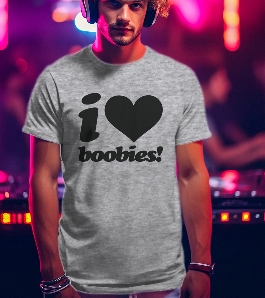 Rash I Love Boobies I Heart Boobies T-Shirt