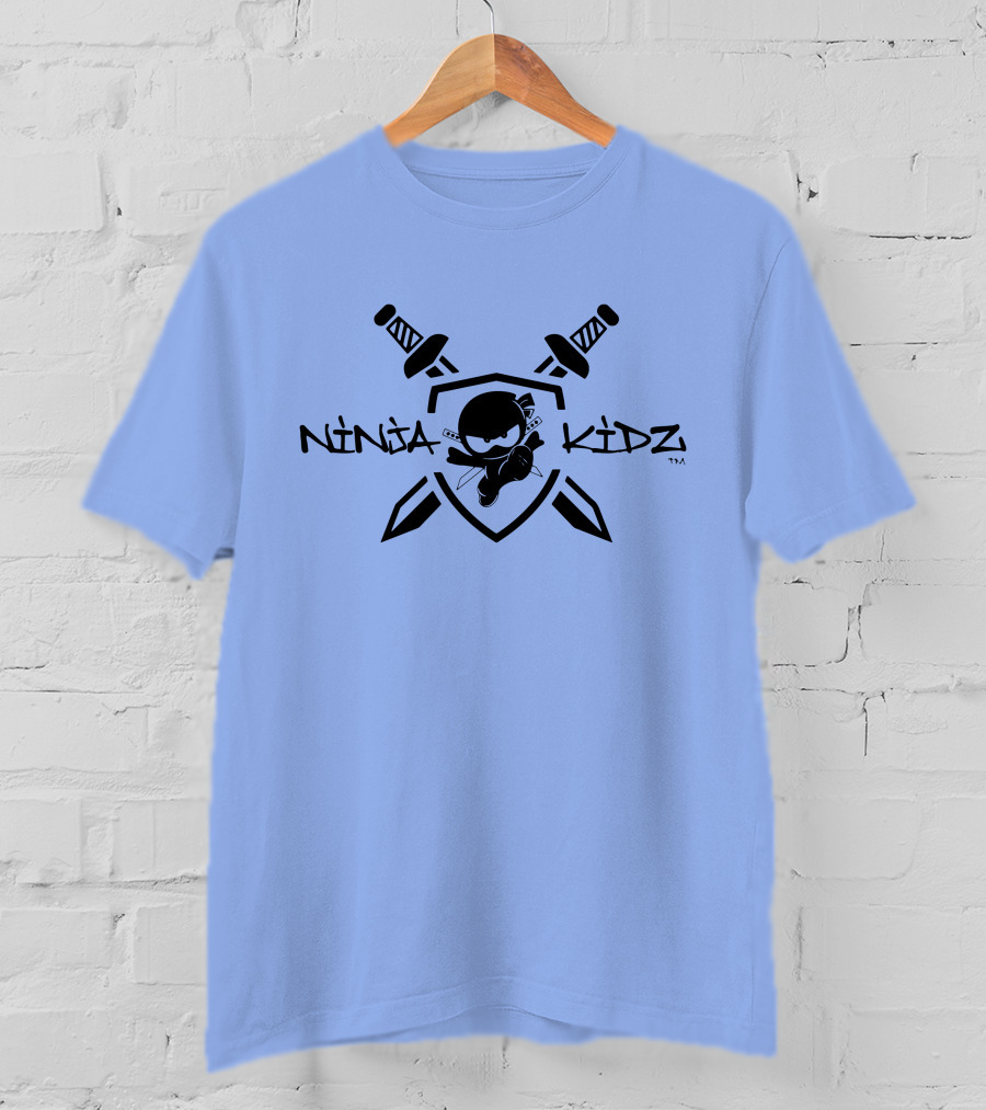 Ninja Kidz Shield With Swords And Ninja Character T-Shirt