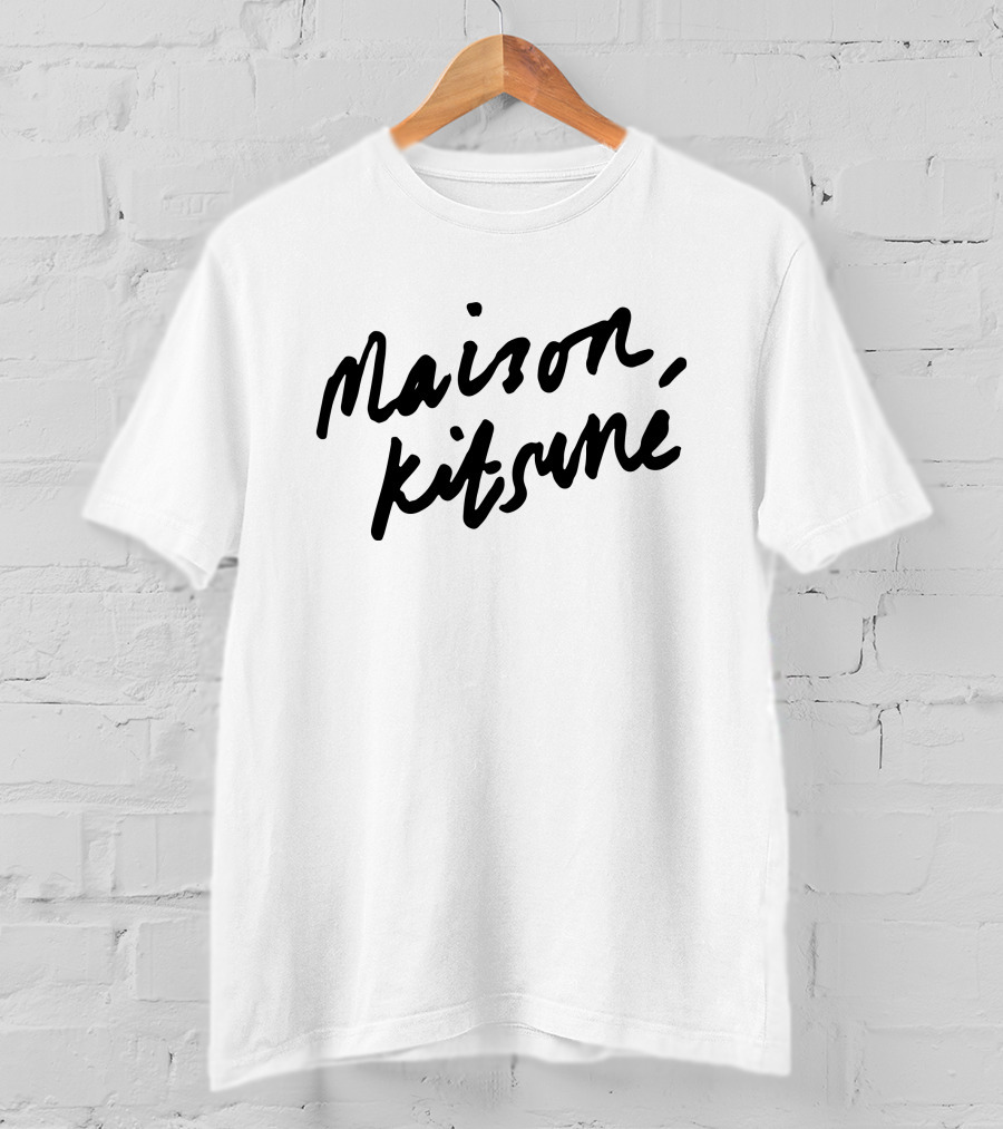 Maison Kitsune Handwritten T-Shirt