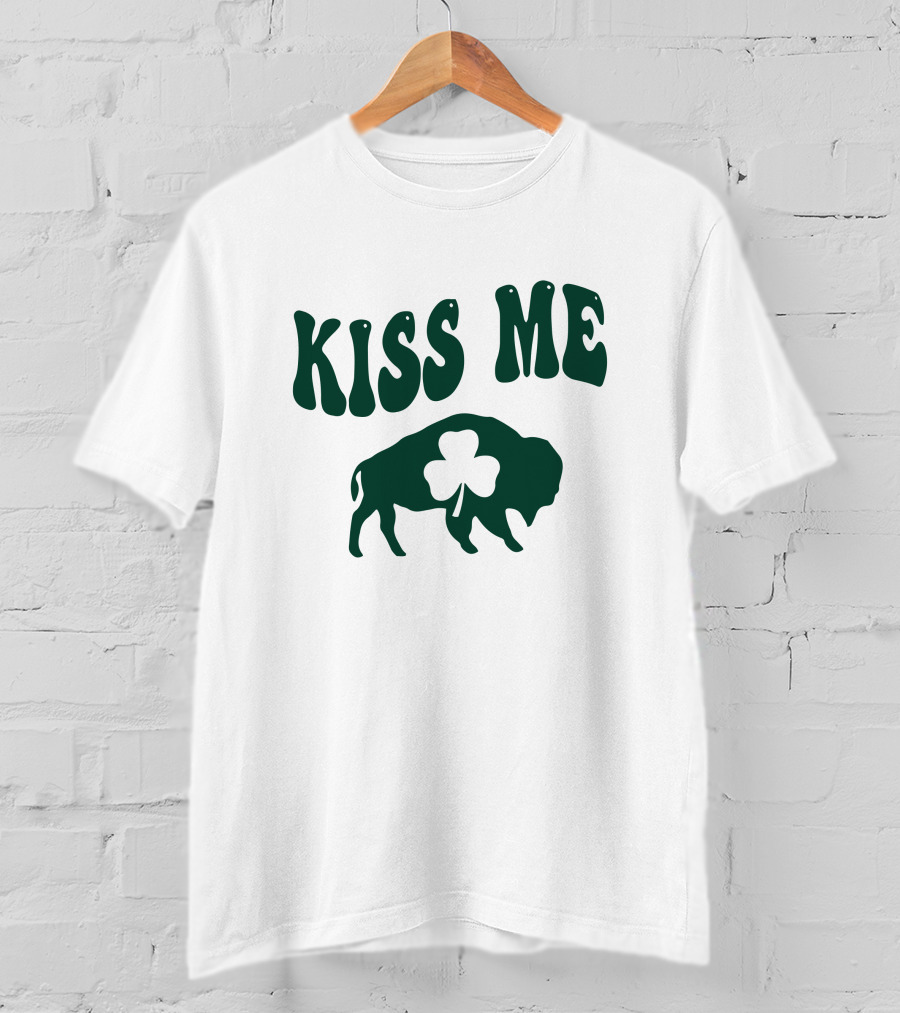 Kiss Me Buffalo Shamrock St. Patrick's Day T-Shirt