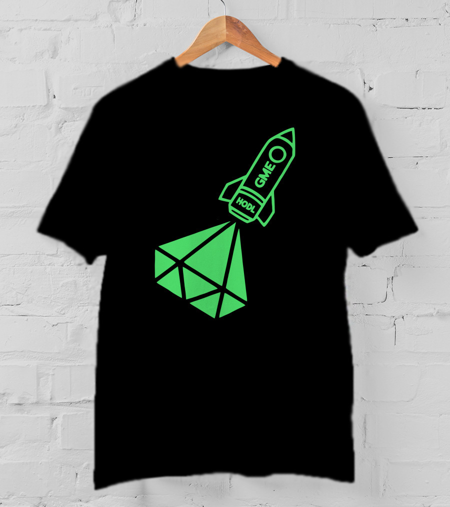GME HODL Rocket To The Moon St. Patrick's Day Green T-Shirt