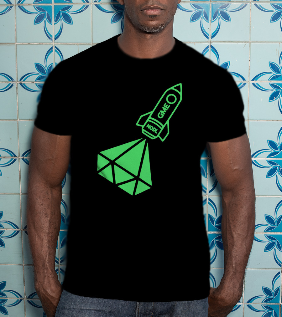 GME HODL Rocket To The Moon St. Patrick's Day Green T-Shirt