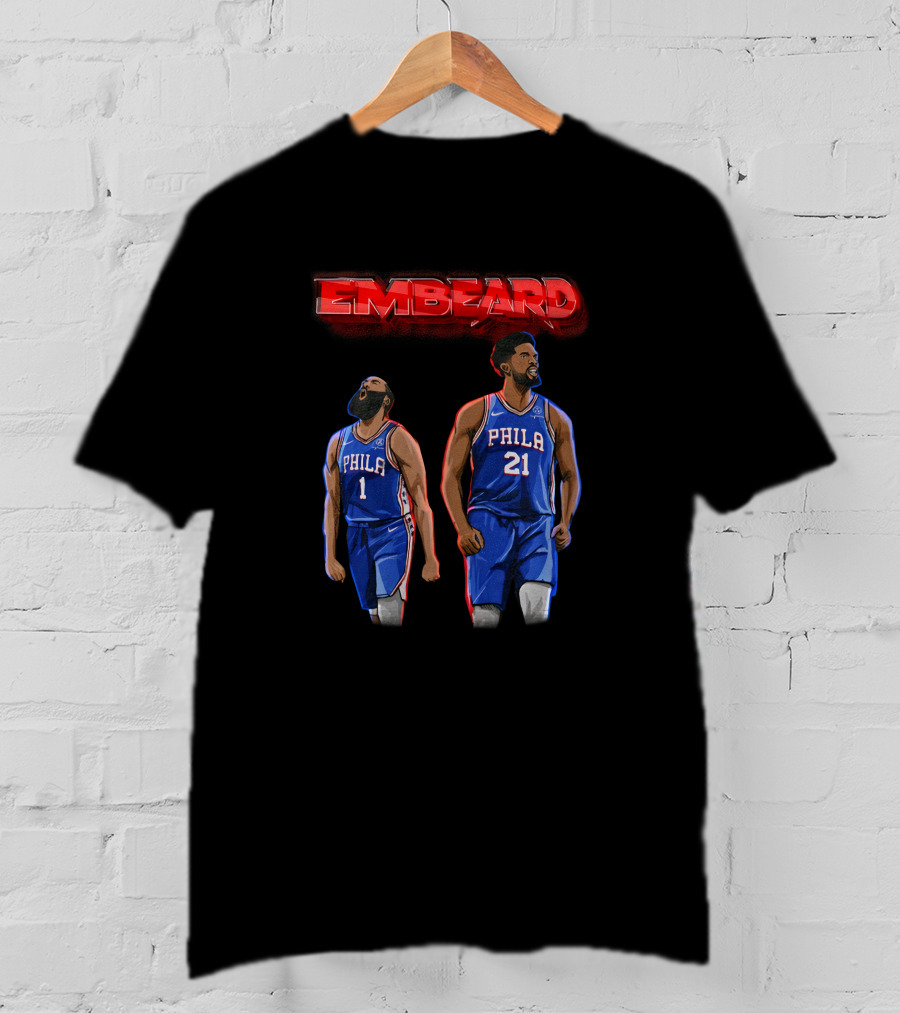 Embeard Philly Dynamic Duo Philadelphia 76ers Dsaraiyart Creator Spring T-Shirt