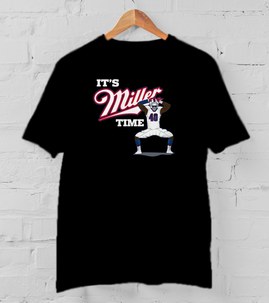 Ctwpod It's Miller Time Von Miller Buffalo Bills Circling The Wagons T-Shirt