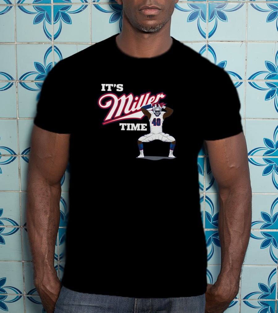 Ctwpod It's Miller Time Von Miller Buffalo Bills Circling The Wagons T-Shirt