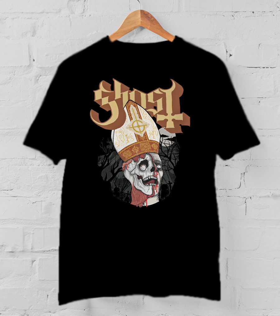 Ironender17 Ghost The Dead Are Alive Papal Zombie T-Shirt