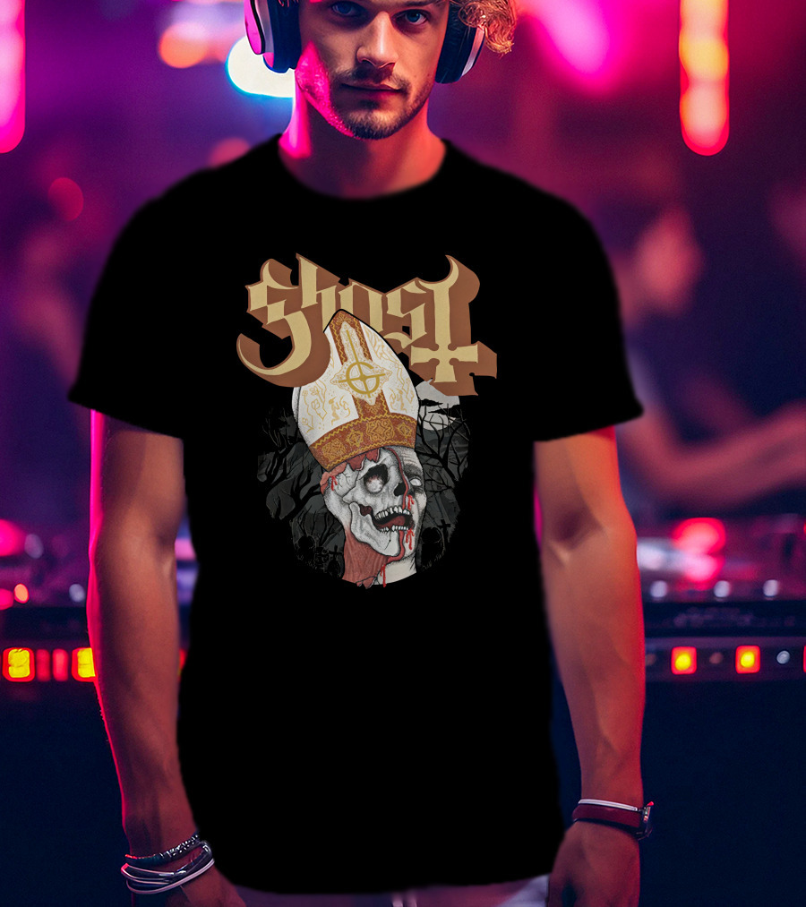 Ironender17 Ghost The Dead Are Alive Papal Zombie T-Shirt