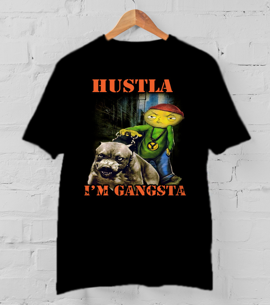 Hustla I'm Gangsta Vintage 90's Stewie MikeDiva T-Shirt