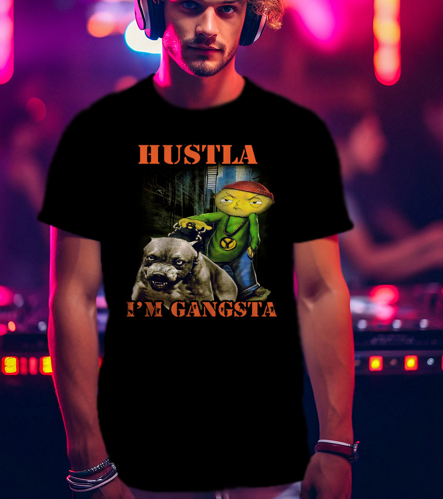 Hustla I'm Gangsta Vintage 90's Stewie MikeDiva T-Shirt