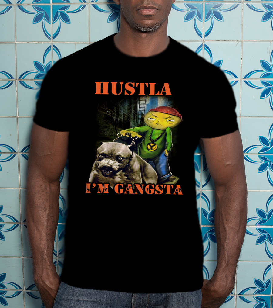 Hustla I'm Gangsta Vintage 90's Stewie MikeDiva T-Shirt