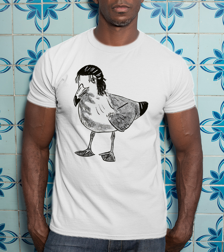 Eren Yeager Seagull Toast Guy Bird Anime Meme T-Shirt