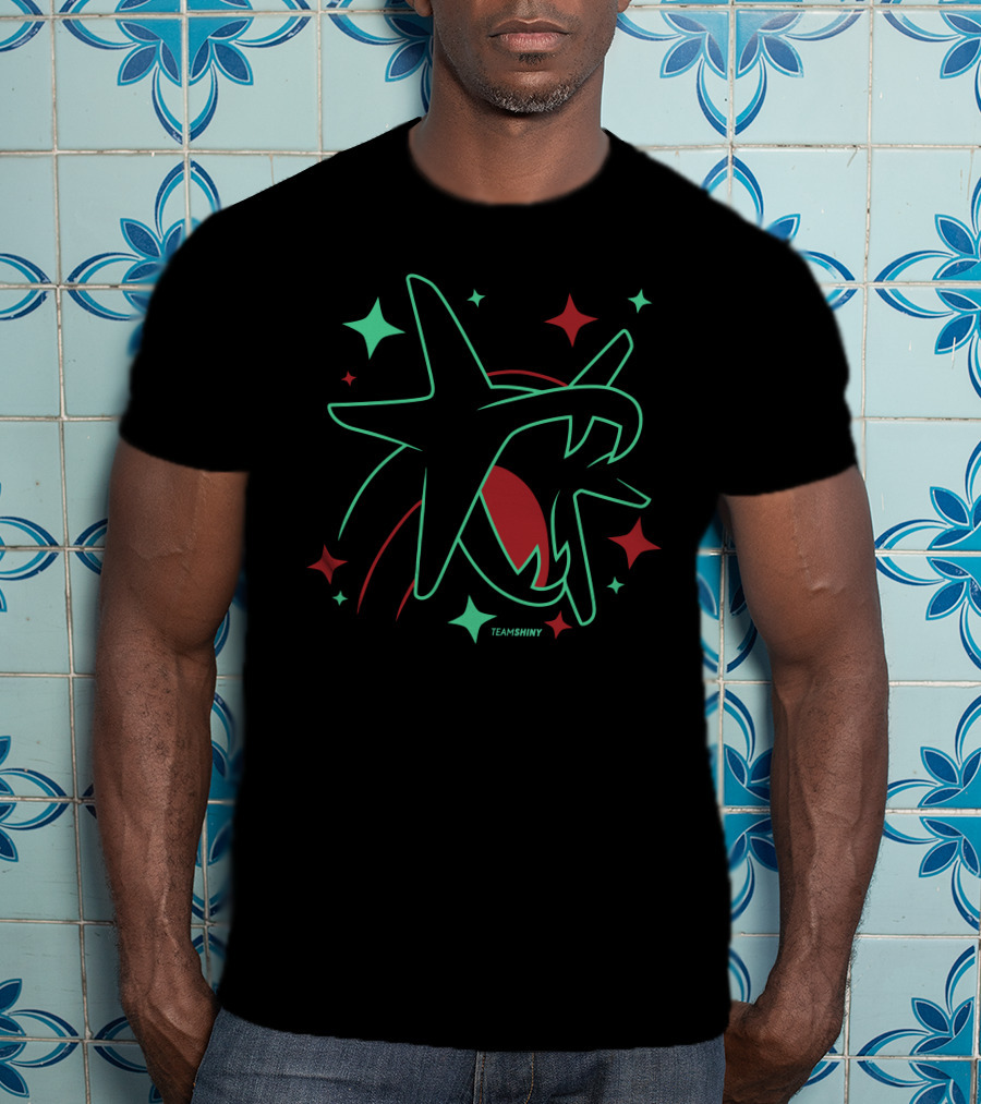 Adrive Merchland Team Shiny 373 Starry Neon Rayquaza T-Shirt