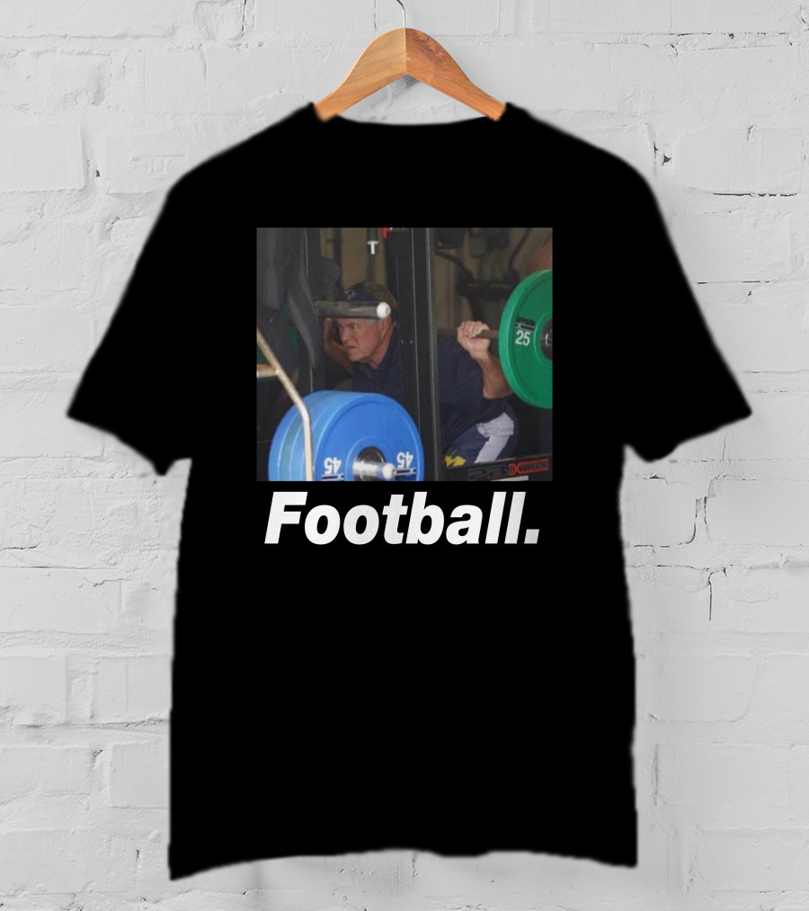 The Pat McAfee Show Football Boston Connor Gym Weightlifting Football T-Shirt