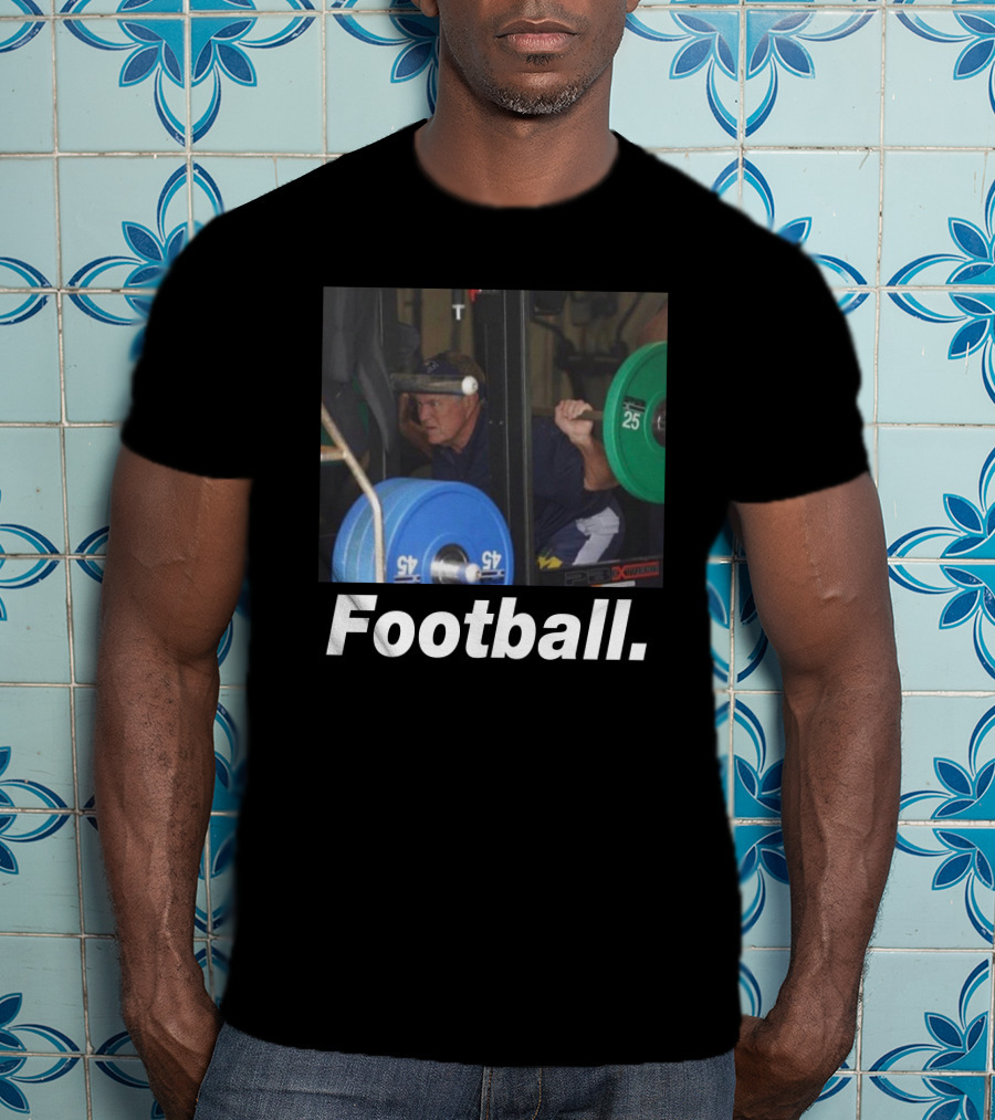The Pat McAfee Show Football Boston Connor Gym Weightlifting Football T-Shirt