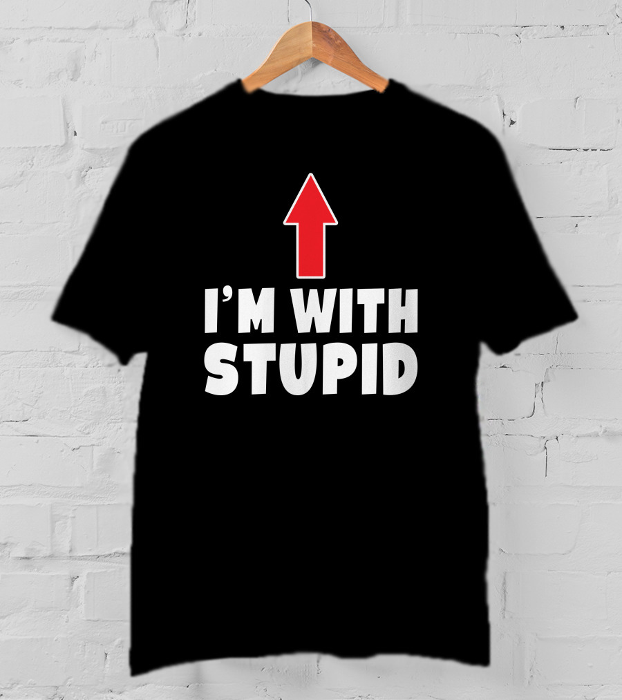 Fox Academy Bandcamp I'm With Stupid Arrow T-Shirt
