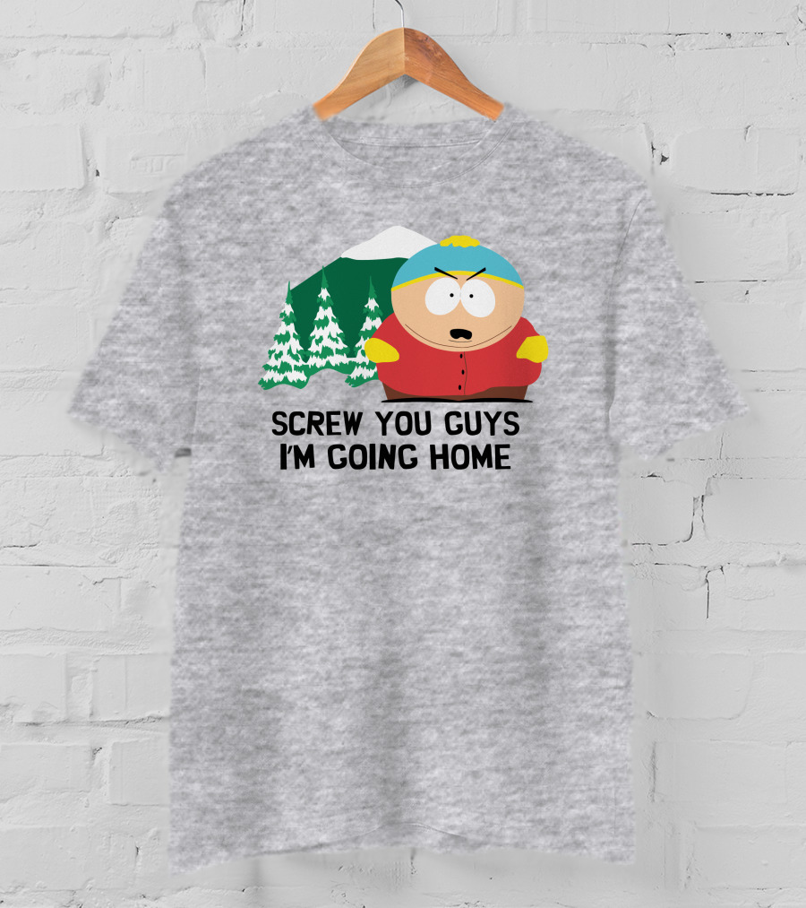 South Park Screw You Guys I'm Going Home Cartman Mountains Scene T-Shirt