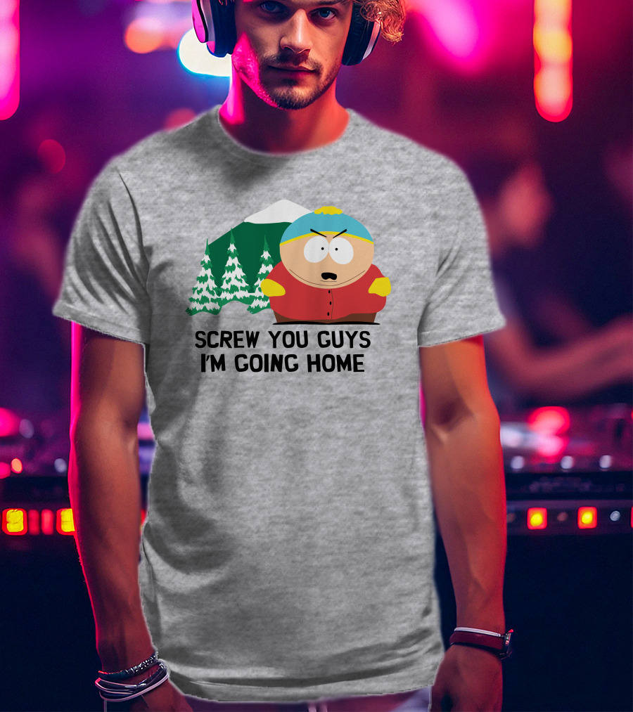 South Park Screw You Guys I'm Going Home Cartman Mountains Scene T-Shirt
