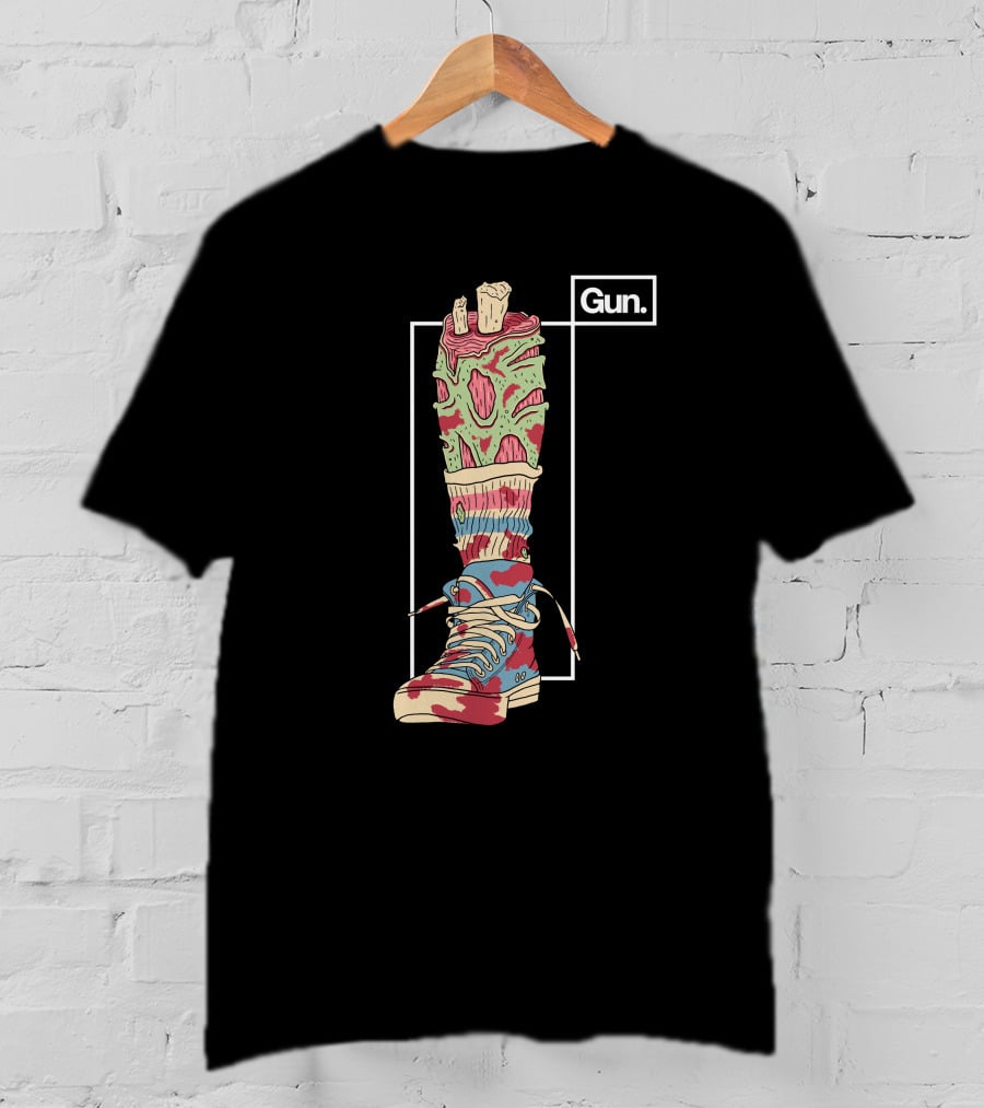 Guninteractive Shop Fresh Kicks Zombie Sneaker T-Shirt