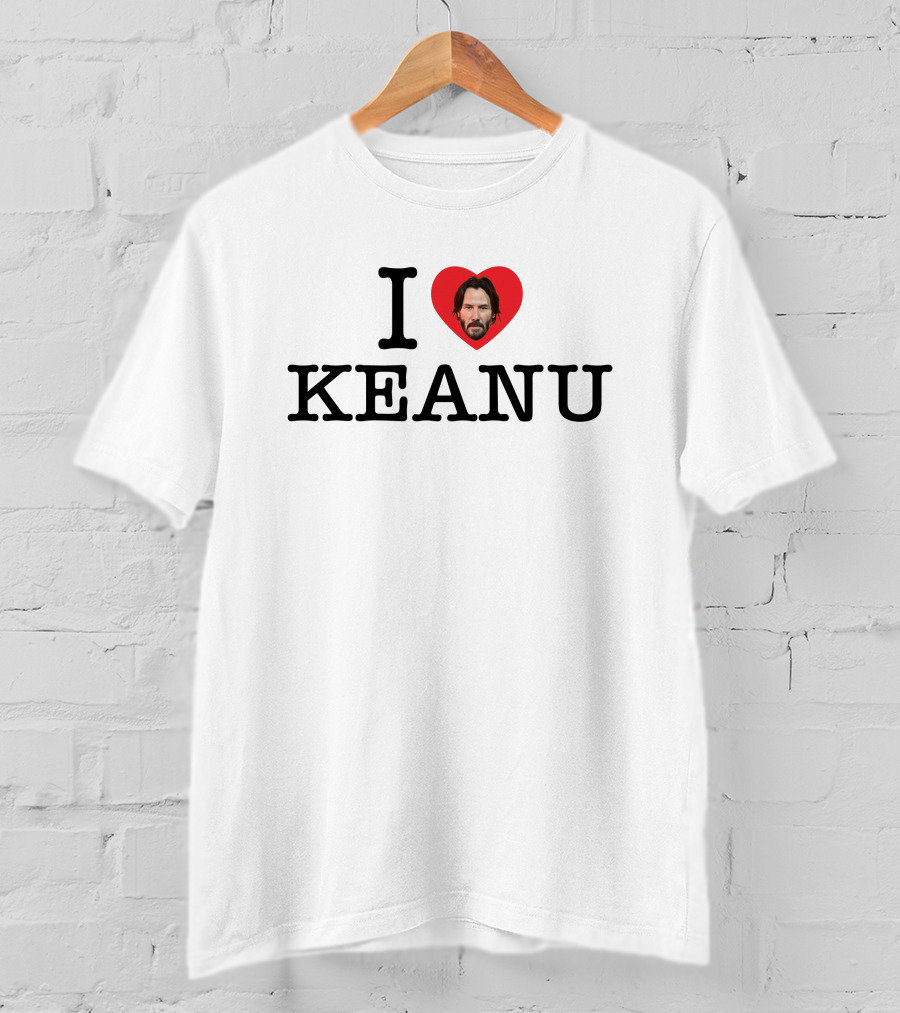 I Love Keanu Reeves Lionsgate Fan T-Shirt